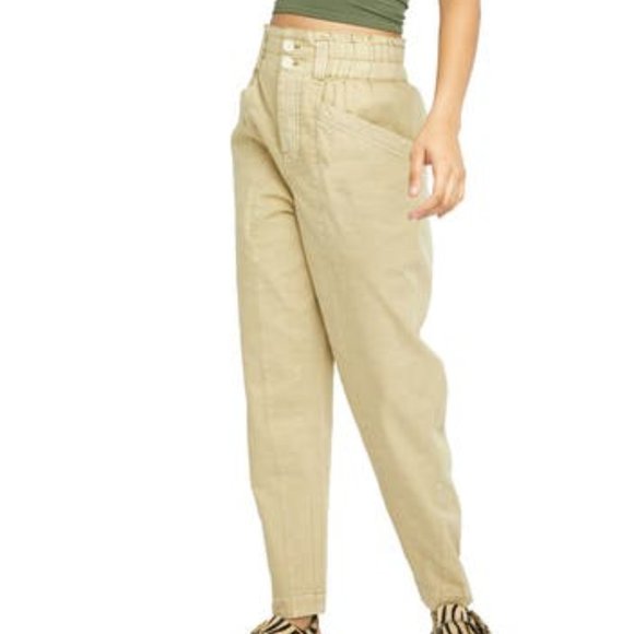 Free People Pants - Free People Ready to Run Cinch Waist Cargo Pants